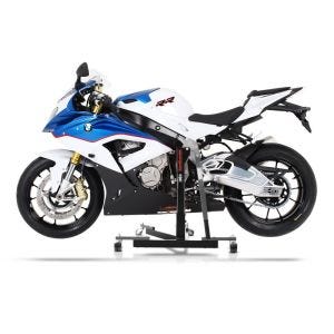 Manøvreringshjelp egnet for BMW S 1000 RR 15-18 grå - for garasje, sidestativ og hovedstativ, 300 kg