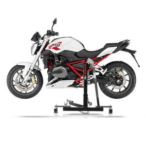 Manøvreringshjelp egnet for BMW R 1200 R 15-18 grå - for garasje, sidestativ og hovedstativ, 300 kg