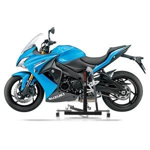 Manøvreringshjelp egnet for Suzuki GSX-S 1000 F 15-21 grå - for garasje, sidestativ og hovedstativ, 300 kg