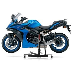 Manøvreringshjelp egnet for Suzuki GSX-S 1000 GT 22-24 grå - for garasje, sidestativ og hovedstativ, 300 kg