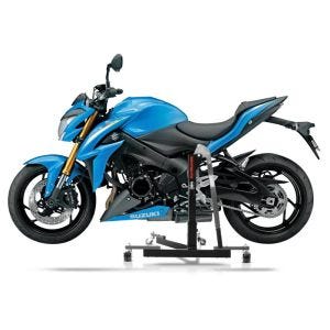 Manøvreringshjelp egnet for Suzuki GSX-S 1000 15-24 grå - for garasje, sidestativ og hovedstativ, 300 kg