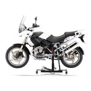 Manøvreringshjelp egnet for BMW R 1200 GS 04-12 grå - for garasje, sidestativ og hovedstativ, 300 kg