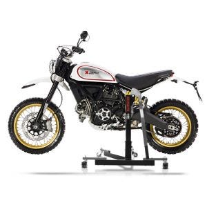 Manøvreringshjelp egnet for Ducati Scrambler Desert Sled 17-22 grå - for garasje, sidestativ og hovedstativ, 300 kg