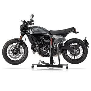 Manøvreringshjelp egnet for Ducati Scrambler Nightshift 21-24 grå - for garasje, sidestativ og hovedstativ, 300 kg