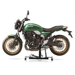Manøvreringshjelp egnet for Kawasaki Z 650 RS 22-24 grå - for garasje, sidestativ og hovedstativ, 300 kg