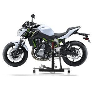 Manøvreringshjelp egnet for Kawasaki Z 650 17-24 grå - for garasje, sidestativ og hovedstativ, 300 kg