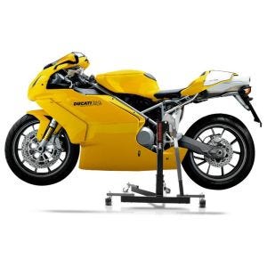 Manøvreringshjelp egnet for Ducati 749 / 999 03-07 grå - for garasje, sidestativ og hovedstativ, 300 kg