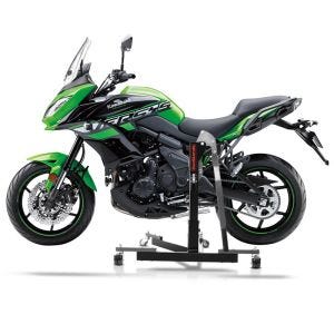 Manøvreringshjelp egnet for Kawasaki Versys 650 06-24 grå - for garasje, sidestativ og hovedstativ, 300 kg