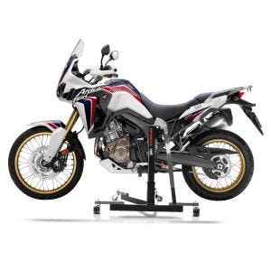 Manøvreringshjelp egnet for Honda Africa Twin CRF 1000 L 16-19 grå - for garasje, sidestativ og hovedstativ, 300 kg