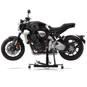 Manøvreringshjelp egnet for Honda CB 1000 R 18-24 grå - for garasje, sidestativ og hovedstativ, 300 kg
