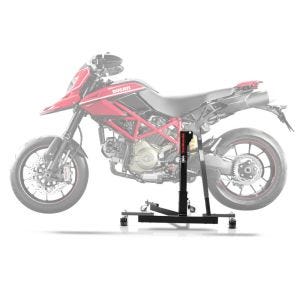Sentralstativ egnet for Ducati Hypermotard 796 / 1100 / Evo 07-12 grå motorsykkeljekk ConStands Power-Evo