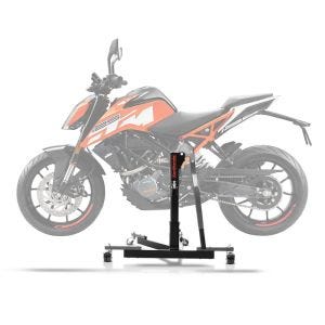 Sentralstativ egnet for KTM 125 / 390 Duke 17-23 grå motorsykkeljekk ConStands Power-Evo