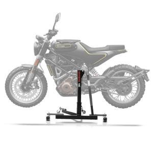 Sentralstativ egnet for Husqvarna Svartpilen 401 17-24 grå motorsykkeljekk ConStands Power-Evo