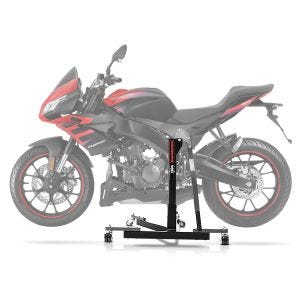 Sentralstativ egnet for Aprilia Tuono 125 17-24 grå motorsykkeljekk ConStands Power-Evo