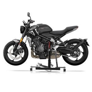 Manøvreringshjelp egnet for Triumph Trident 660 21-24 grå - for garasje, sidestativ og hovedstativ, 300 kg