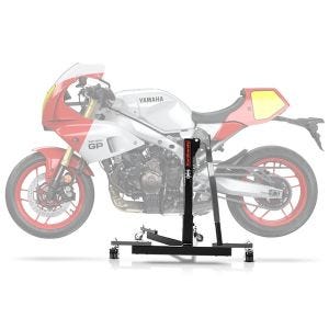 Sentralstativ egnet for Yamaha XSR 900 GP 2024 grå motorsykkeljekk ConStands Power-Evo