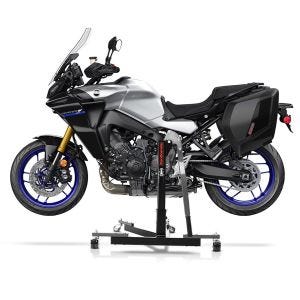 Manøvreringshjelp egnet for Yamaha Tracer 9 / GT 21-24 grå - for garasje, sidestativ og hovedstativ, 300 kg