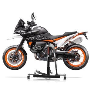 Manøvreringshjelp egnet for KTM 890 SMT 23-24 grå - for garasje, sidestativ og hovedstativ, 300 kg