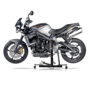 Manøvreringshjelp egnet for Triumph Street Triple / R 07-22 grå - for garasje, sidestativ og hovedstativ, 300 kg