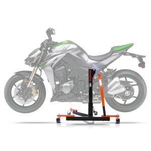 Sentralstativ egnet for Kawasaki Z 1000 14-20 oransje motorsykkeljekk ConStands Power-Evo