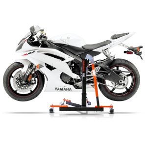 Manøvreringshjelp egnet for Yamaha YZF-R6 06-20 orange - for garasje, sidestativ og hovedstativ, 300 kg