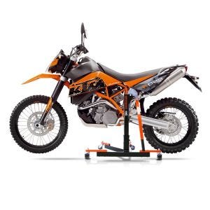 Manøvreringshjelp egnet for KTM 950 Super Enduro / R 06-08 orange - for garasje, sidestativ og hovedstativ, 300 kg