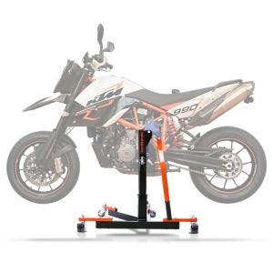Sentralstativ som passer for KTM 990 Supermoto SM / R 08-13 oransje motorsykkeljekk ConStands Power-Evo