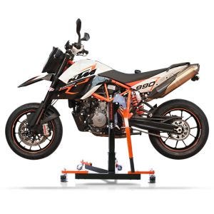 Manøvreringshjelp egnet for KTM 990 Supermoto SM / R 08-13 orange - for garasje, sidestativ og hovedstativ, 300 kg