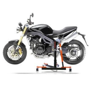 Manøvreringshjelp egnet for Triumph Speed Triple 05-10 orange - for garasje, sidestativ og hovedstativ, 300 kg
