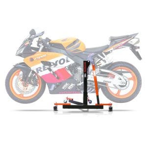 Sentralstativ egnet for Honda CBR 1000 RR Fireblade 04-07 oransje motorsykkeljekk ConStands Power-Evo