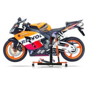 Manøvreringshjelp egnet for Honda CBR 1000 RR Fireblade 04-07 orange - for garasje, sidestativ og hovedstativ, 300 kg