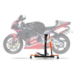 Sentralstativ egnet for Aprilia RSV Mille 98-03 oransje motorsykkeljekk ConStands Power-Evo