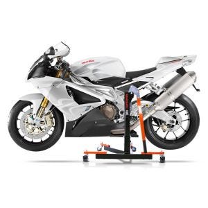 Manøvreringshjelp egnet for Aprilia RSV 1000 R (Mille) 04-10 orange - for garasje, sidestativ og hovedstativ, 300 kg