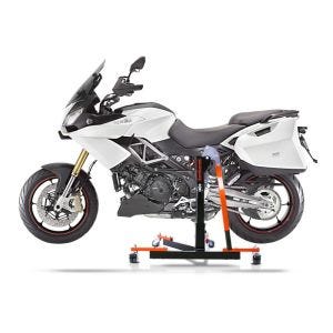Manøvreringshjelp egnet for Aprilia Caponord 1200 13-16 oransje - for garasje, sidestativ og hovedstativ, 300 kg
