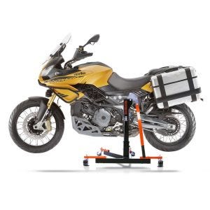 Manøvreringshjelp egnet for Aprilia Caponord 1200 Rally 15-16 orange - for garasje, sidestativ og hovedstativ, 300 kg