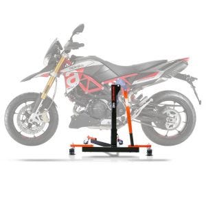 Sentralstativ egnet for Aprilia Dorsoduro 900 17-20 oransje motorsykkeljekk ConStands Power-Evo