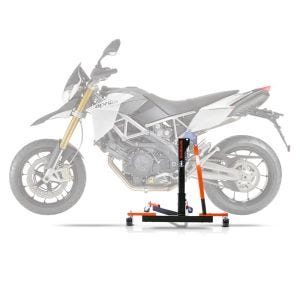 Sentralstativ egnet for Aprilia Dorsoduro 1200 11-16 oransje motorsykkeljekk ConStands Power-Evo