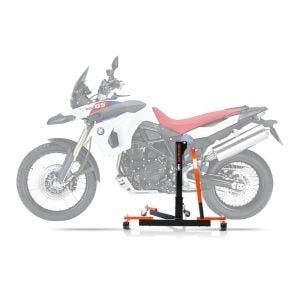 Sentralstativ egnet for BMW F 800 GS / Adventure 08-18 oransje motorsykkeljekk ConStands Power-Evo
