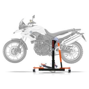 Sentralstativ egnet for BMW F 700 GS 13-17 oransje motorsykkeljekk ConStands Power-Evo