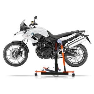 Manøvreringshjelp egnet for BMW F 700 GS 13-17 oransje - for garasje, sidestativ og hovedstativ, 300 kg