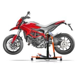Manøvreringshjelp egnet for Ducati Hypermotard 821 13-15 oransje - for garasje, sidestativ og hovedstativ, 300 kg