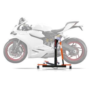 Sentralstativ egnet for Ducati 899 Panigale 14-15 oransje motorsykkeljekk ConStands Power-Evo