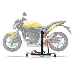 Sentralstativ egnet for Honda Hornet 600 07-13 oransje motorsykkeljekk ConStands Power-Evo