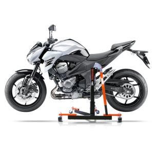 Manøvreringshjelp egnet for Kawasaki Z 800 / e 13-16 orange - for garasje, sidestativ og hovedstativ, 300 kg