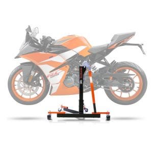 Sentralstativ egnet for KTM RC 390 14-20 oransje motorsykkeljekk ConStands Power-Evo
