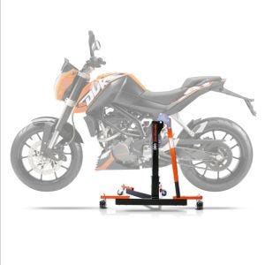 Sentralstativ egnet for KTM 125 Duke 11-16 oransje motorsykkeljekk ConStands Power-Evo
