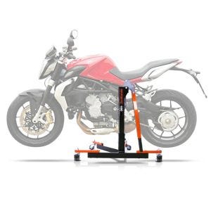 Sentralstativ egnet for MV Agusta Brutale 800/ RR / SCS / Rosso 13-25 oransje motorsykkeljekk ConStands Power-Evo