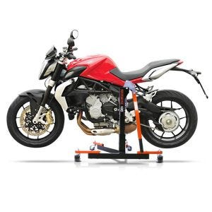 Manøvreringshjelp egnet for MV Agusta Brutale 675 12-18 oransje - for garasje, sidestativ og hovedstativ, 300 kg