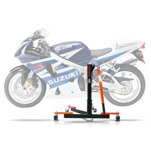 Sentralstativ egnet for Suzuki GSX-R 750 00-03 oransje motorsykkeljekk ConStands Power-Evo