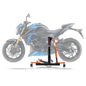 Sentralstativ egnet for Suzuki GSX-S 750 17-21 oransje motorsykkeljekk ConStands Power-Evo